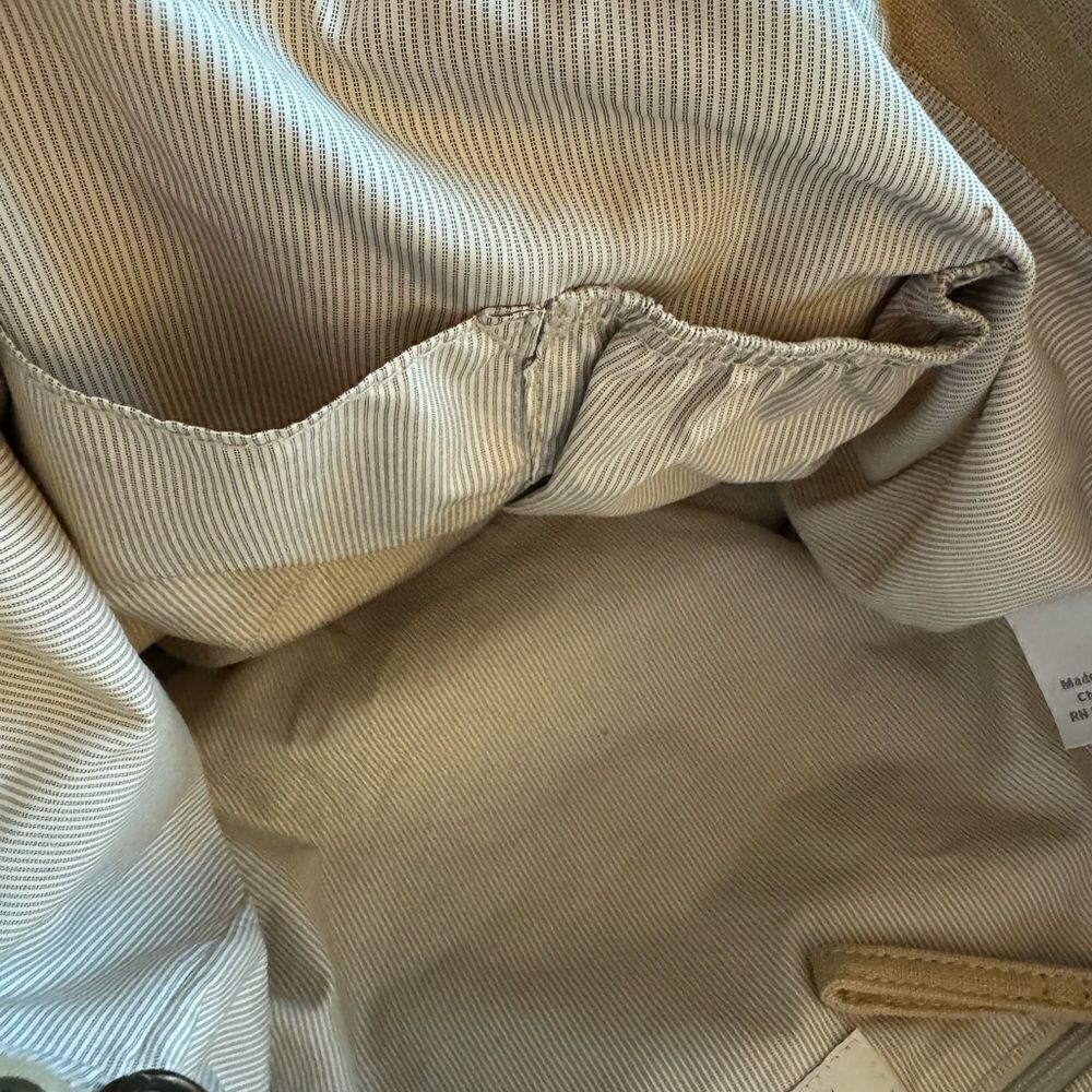 J. Jill Women’s Tan Linen Woven Tote Hobo Hand Bag - Picture 7 of 15